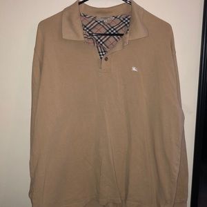 Vintage Burberry Button Long Sleeve Top